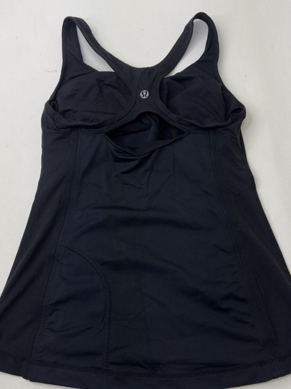 Only Bundle💎lululemon athletica Black Racerback Tank with Shelf Bra Detail